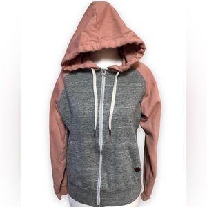 Doublju pink and gray sweater